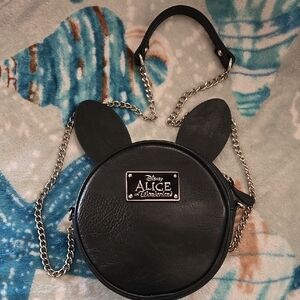 Disney Alice in Wonderland Black Crossbody Bag